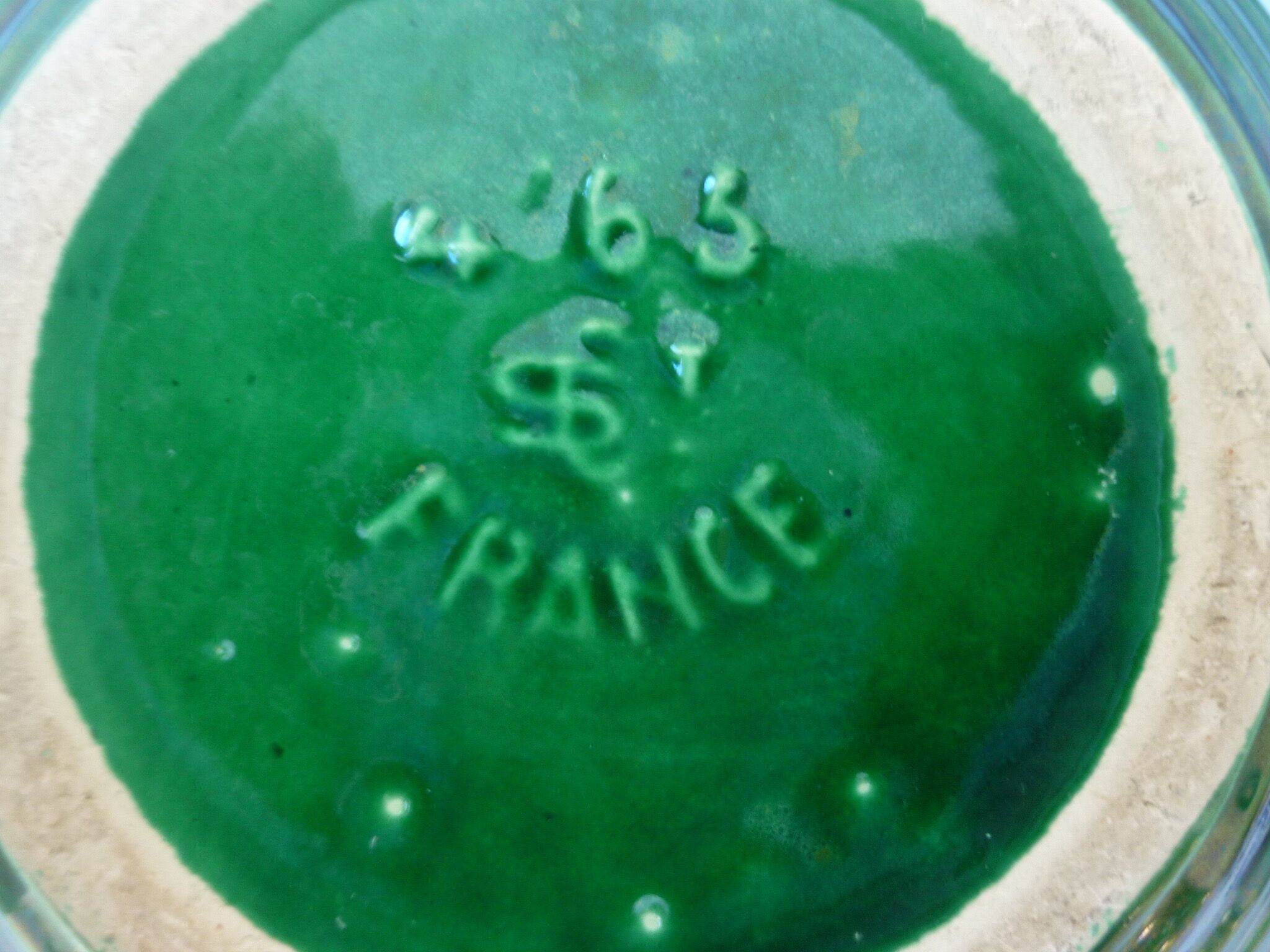 Dark green vase from the 1950s