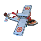 Avion en fer blanc de collection vintage