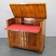 Armoire ancienne des années 1930 avec coin bureau en noyer, Tchécoslovaquie