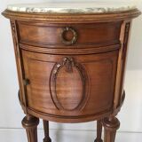 Louis XVI style round bedside table