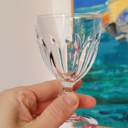 12 glasses of wine / port crystal facets Cristal D'Arques Rambouillet