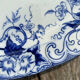 Oval dish Flora Creil and Montereau 1880