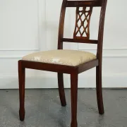 Chaises de Salle à Manger Hepplewhite avec Sièges Rembourrés Crème de Bevan Funnell, Set de 5