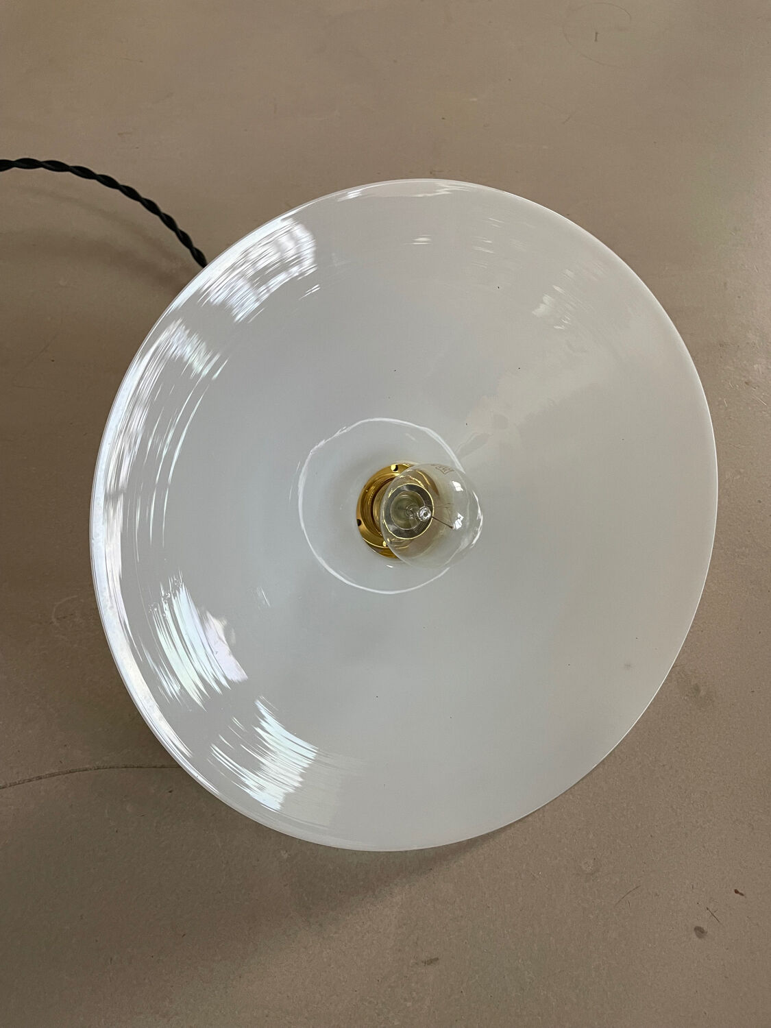 Old opaline pendant light