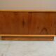 Mid Century vintage filing cabinet with sliding doors 1960's