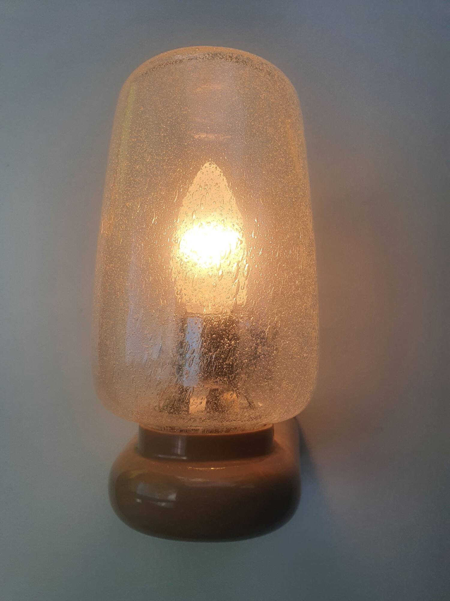 Pair of vintage bathroom wall lights from Germany in the 70s