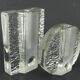 Set of 2 solifleur block vases walther glas 60s 70s op art arrangement vases