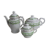 Service café théière en porcelaine XIXème siècle