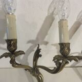 Paire d'appliques en bronze