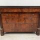 Commode Empire en acajou a demi colonnes XIX siècle