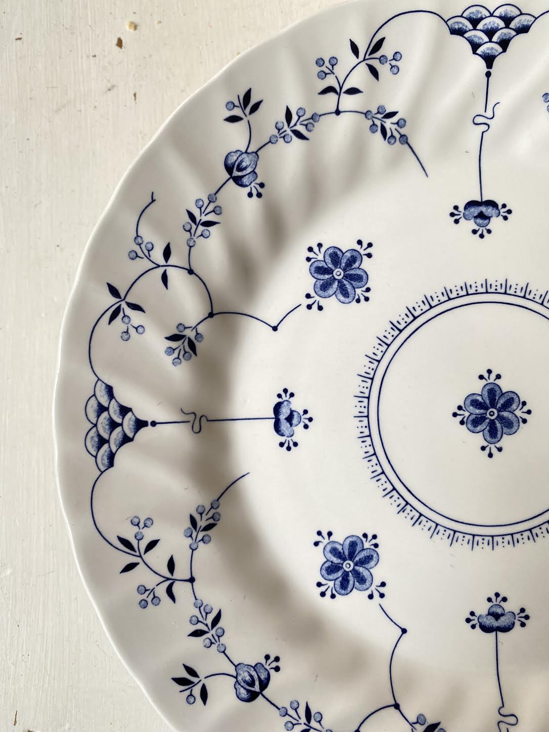 Set of 6 English plates