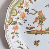 Hand-painted earthenware plate