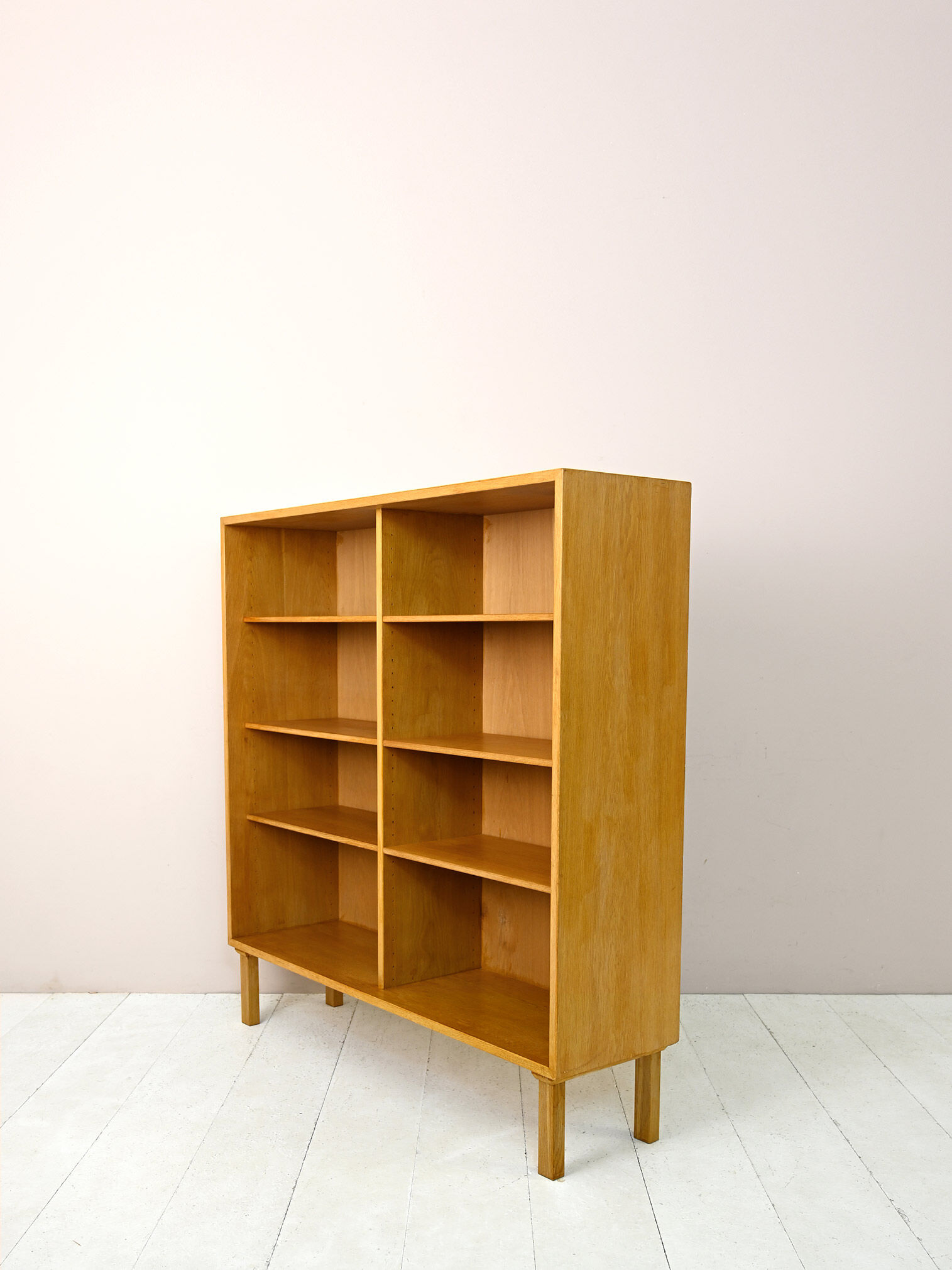 Scandinavian oak bookcase