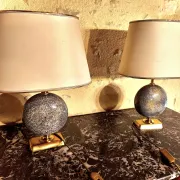 Paire de lampes vintage le dauphin