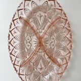 Serviteur en verre rose