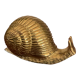 Vintage brass snail