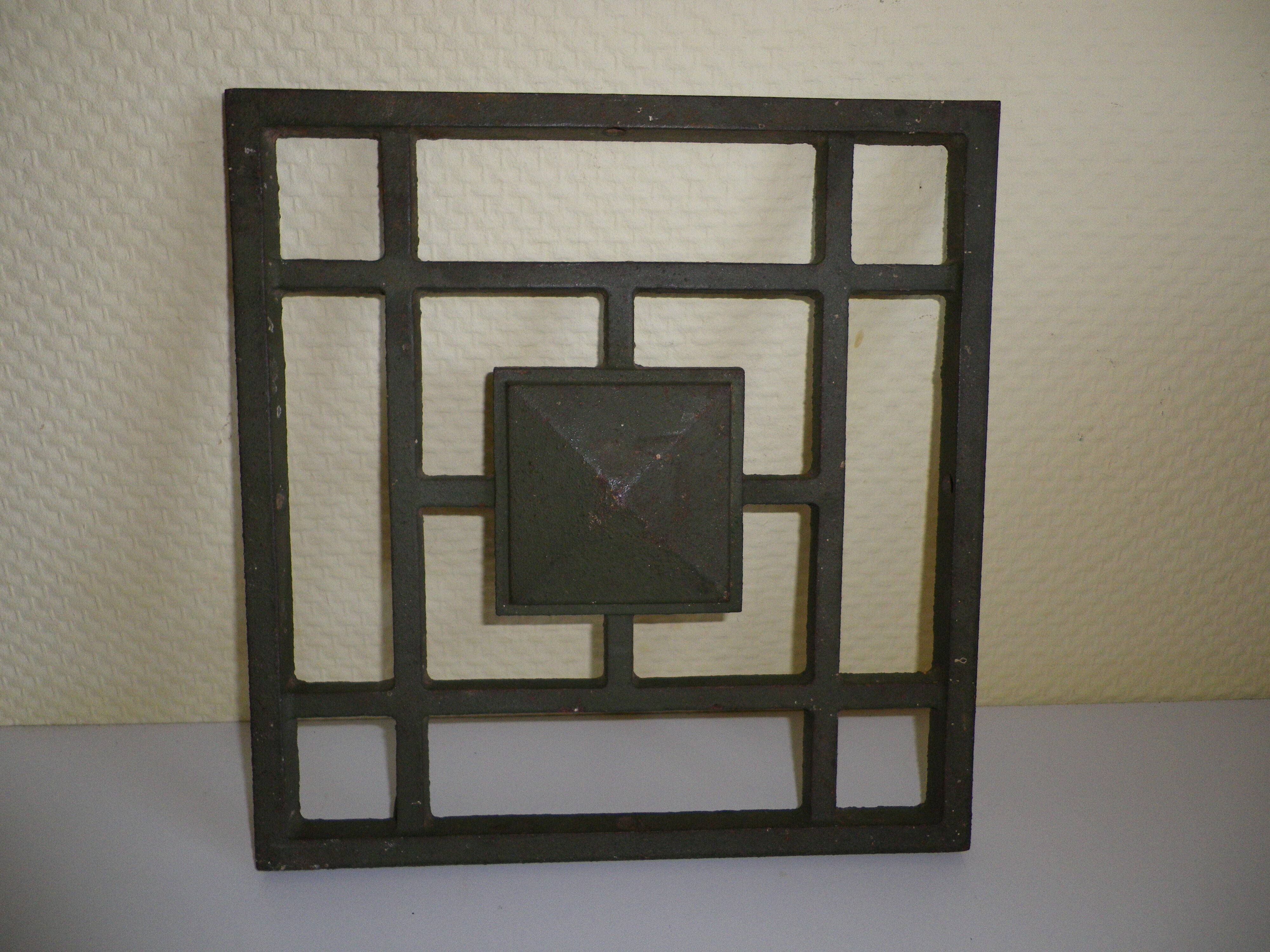 Old 4-point steel door ornament