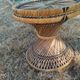 Vintage antique rattan wicker chair armchair