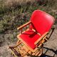 Chaise haute bébé, bois vintage