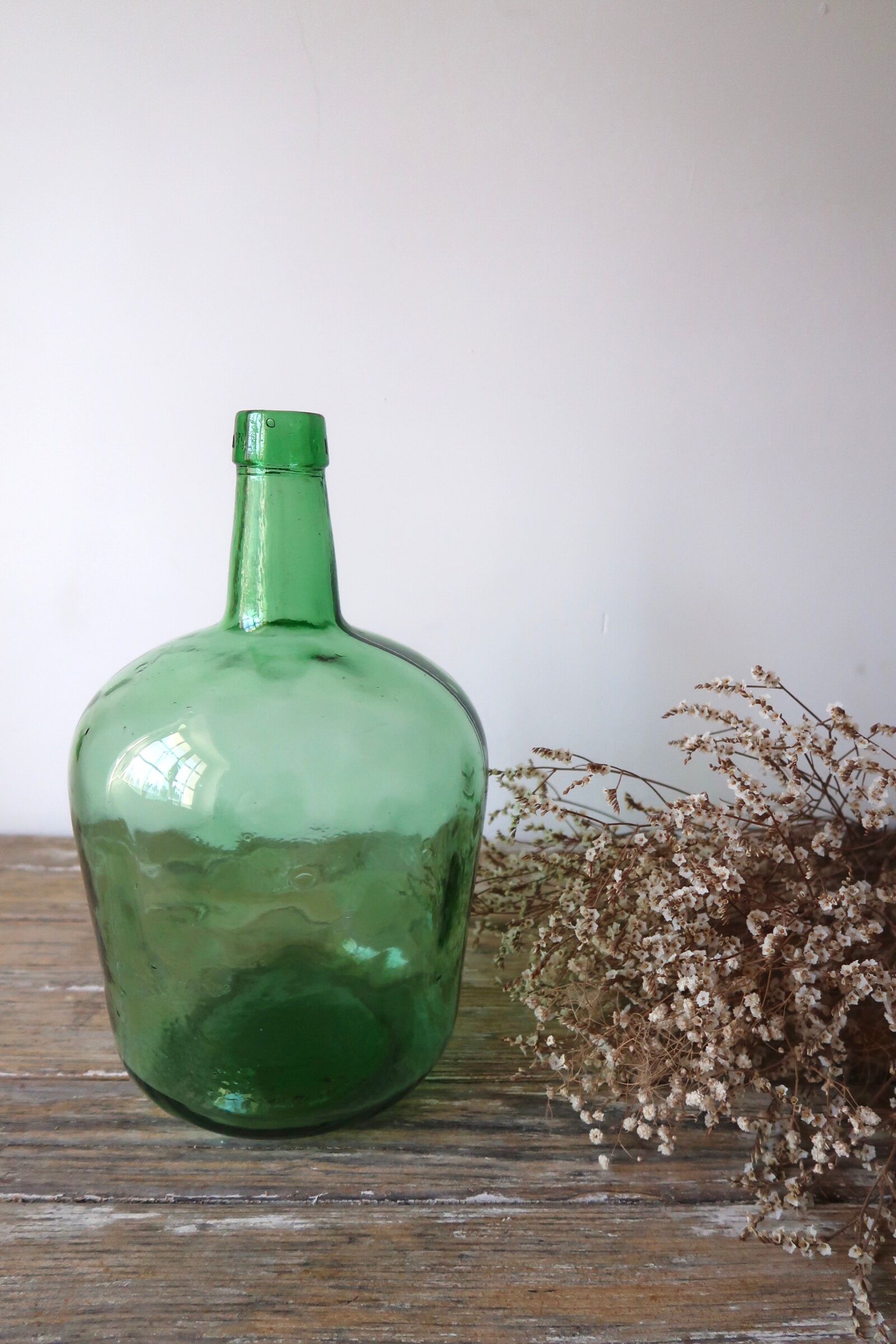 Dame-jeanne en verre verte 5 litres