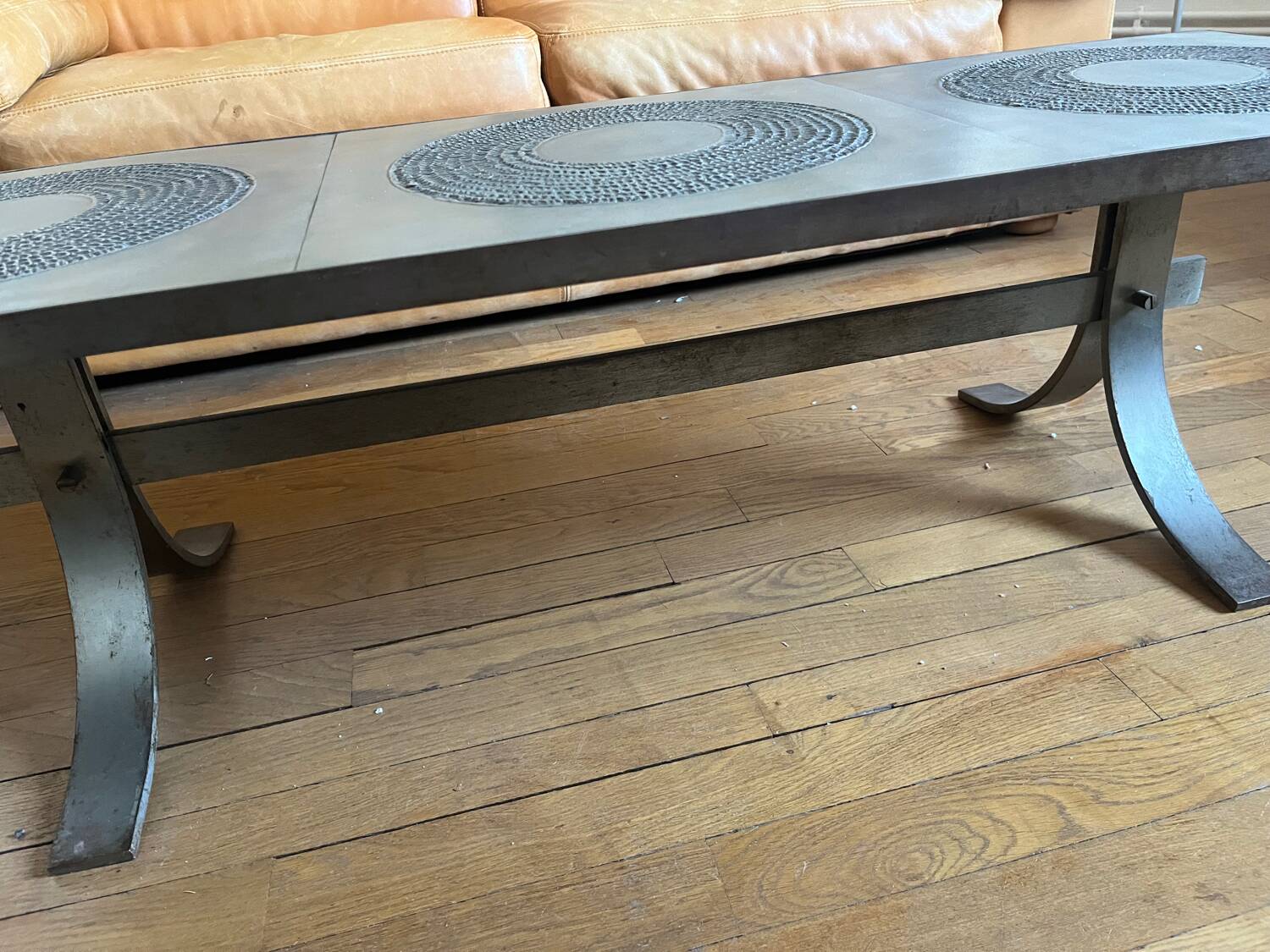 Brutalist coffee table by Marc D'Haenens