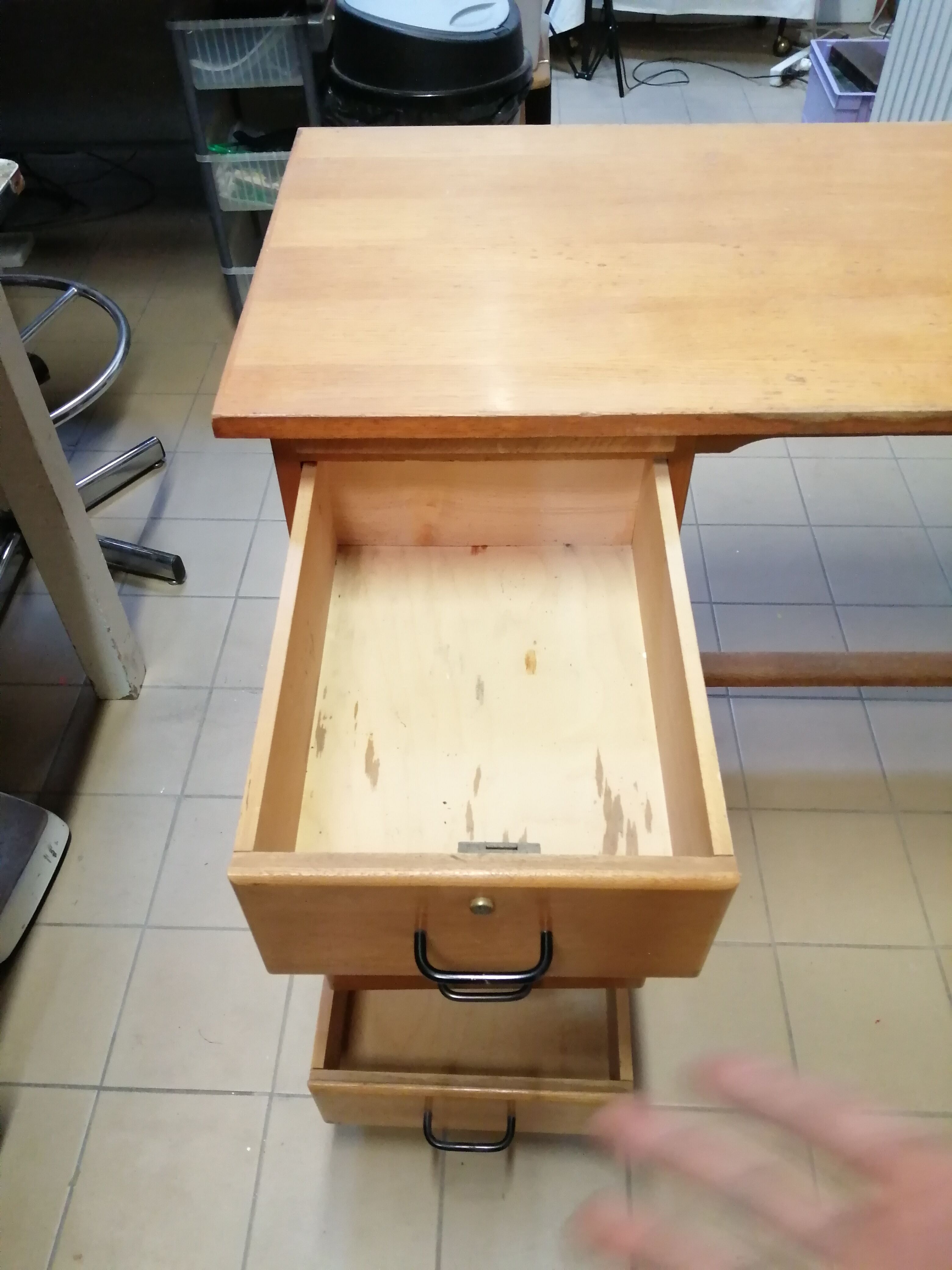 Vintage wooden desk - 60s/70s