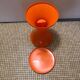Vintage orange Tam Tam stool – Original stamp – 1970s