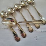 6 small silver-plated Boulenger spoons