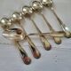 6 small silver-plated Boulenger spoons