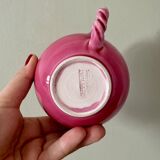 Set of 2 antique pink ceramic mugs