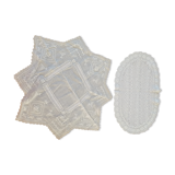 Lot 2 napperons anciens faits main