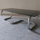 Space age coffee table in smoked glass from the 60s/70s