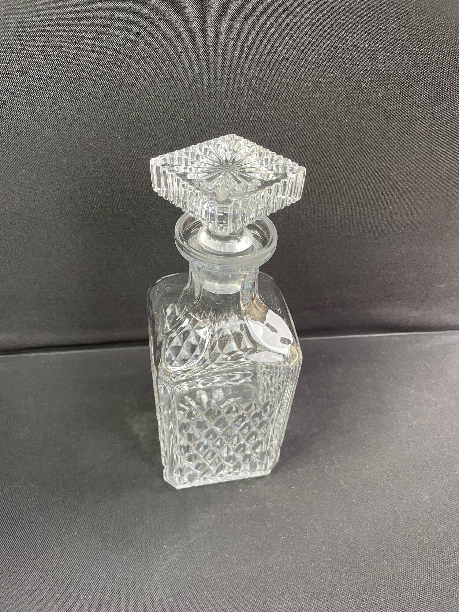 Baccarat - whisky carafe (1) - modern mid-century - cut crystal - model burgos