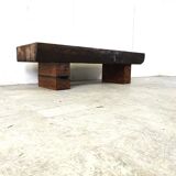 Rectangular brutalist coffee table, 1950s