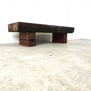 Table basse rectangulaire brutaliste, années 1950