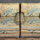 pair of Napoleon III period armchairs of Asian inspiration around 1850-1880