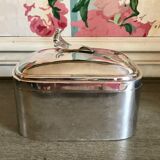 Art deco silver metal box