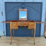Rosewood dressing table 4 drawers compartments mirror xxeme marquetry