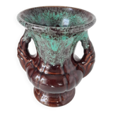 Vase vintage en céramique émaillée