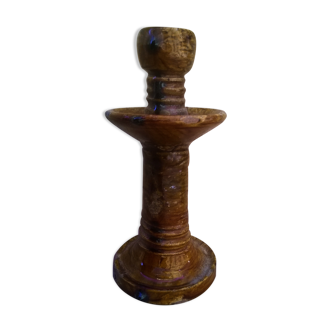 Vintage terracotta candlestick