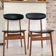 Paire de chaises scandinaves chic vintage