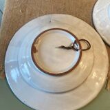 Antique handmade earthenware plates
