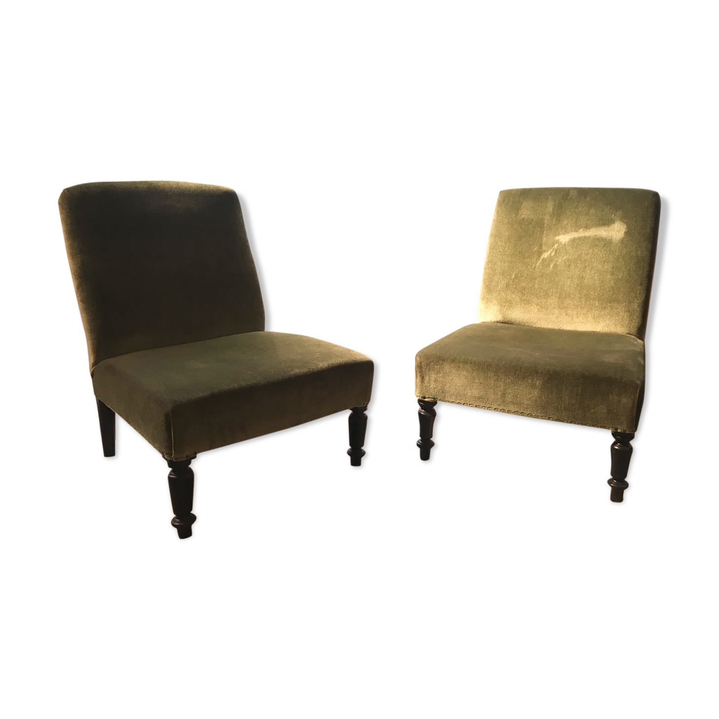 Pair of Napoleon lll armchairs