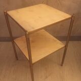 Marble and brass side table