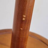 Psyche barber mirror with tripod base in cherry wood with system