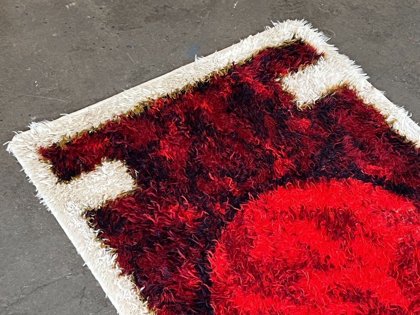 60s 70s rug carpet by Hojer Eksport Denmark