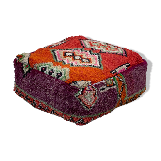 Elegant square Floor cushion Cover, Fabulous Moroccan pouf 24x24 in, Square Moroccan Floor cushion