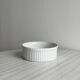 White hollow dish in Pillivuyt porcelain