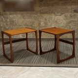 Pair of Scandinavian teak bedside tables