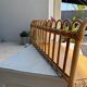 Superb and rare vintage rattan shelf.